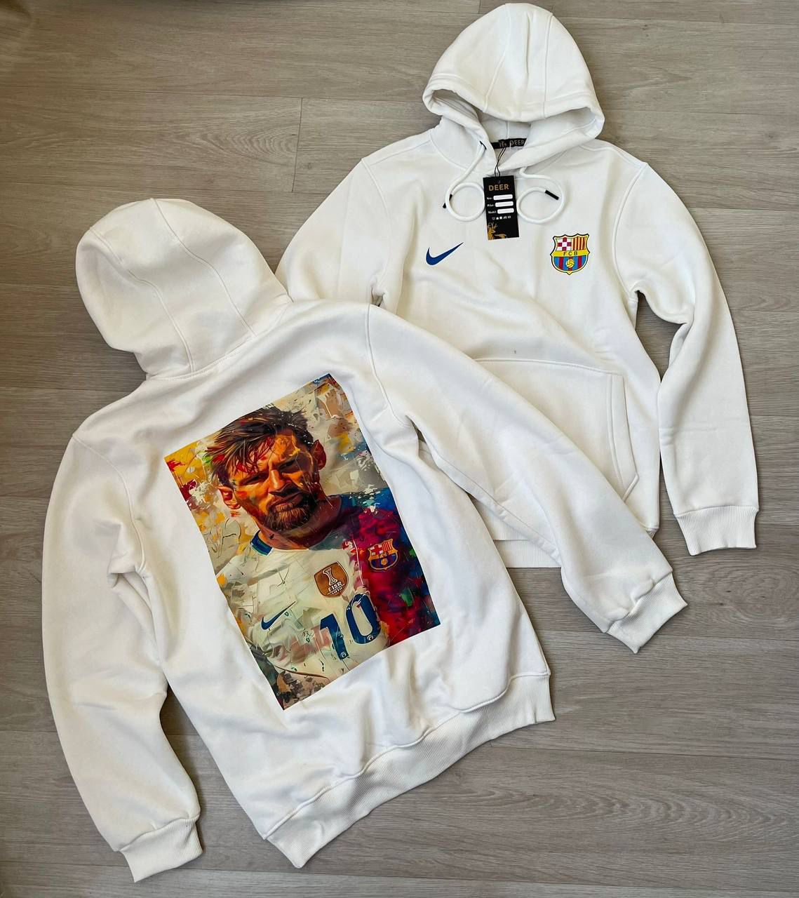 هودي ميسي ابيض thumbnail