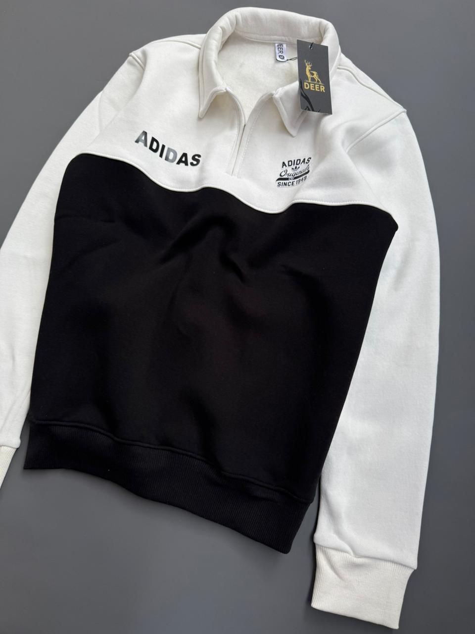 سويت شيرت اديداس ابيض